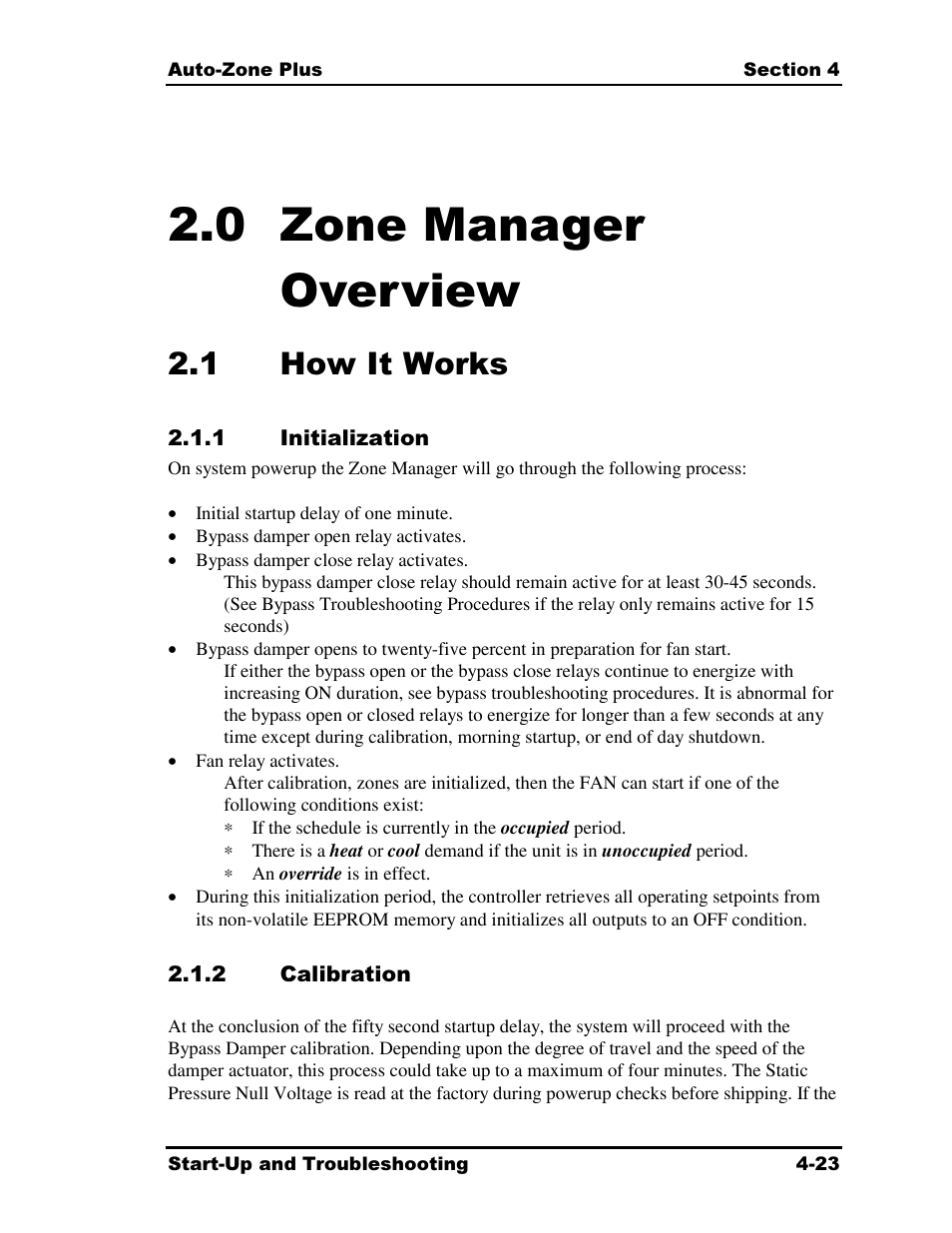 0 zone manager overview, 1 how it works | Auto-Zone Control Systems Auto-Zone Plus Systems Installation & Operation (Version 03A) User Manual | Page 173 / 210
