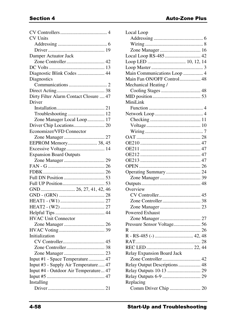 Auto-Zone Control Systems Auto-Zone Plus Systems Installation & Operation (Version 03A) User Manual | Page 208 / 210