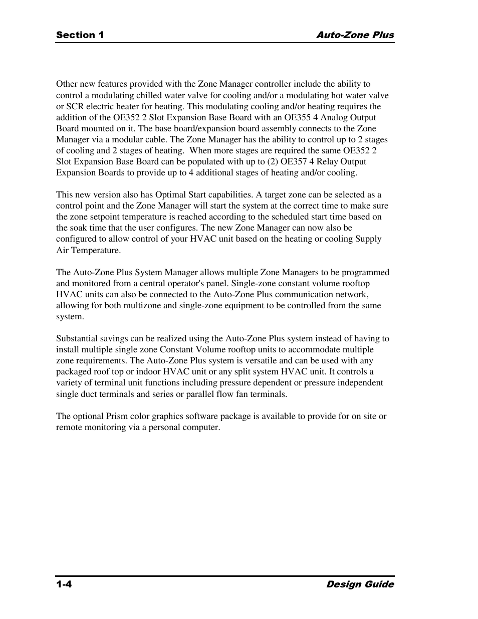 Auto-Zone Control Systems Auto-Zone Plus Systems Installation & Operation (Version 03A) User Manual | Page 8 / 210