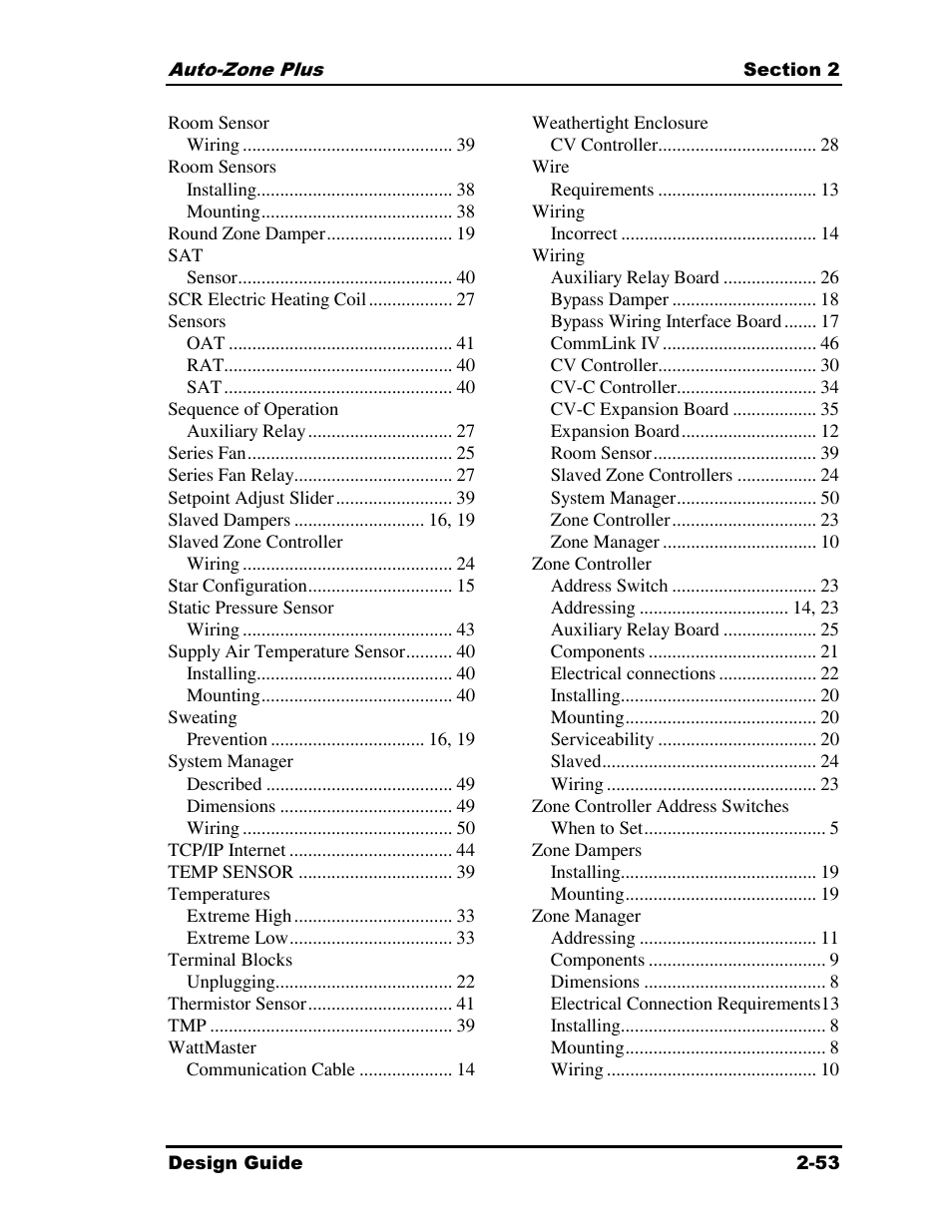 Auto-Zone Control Systems Auto-Zone Plus Systems Installation & Operation (Version 03A) User Manual | Page 85 / 210