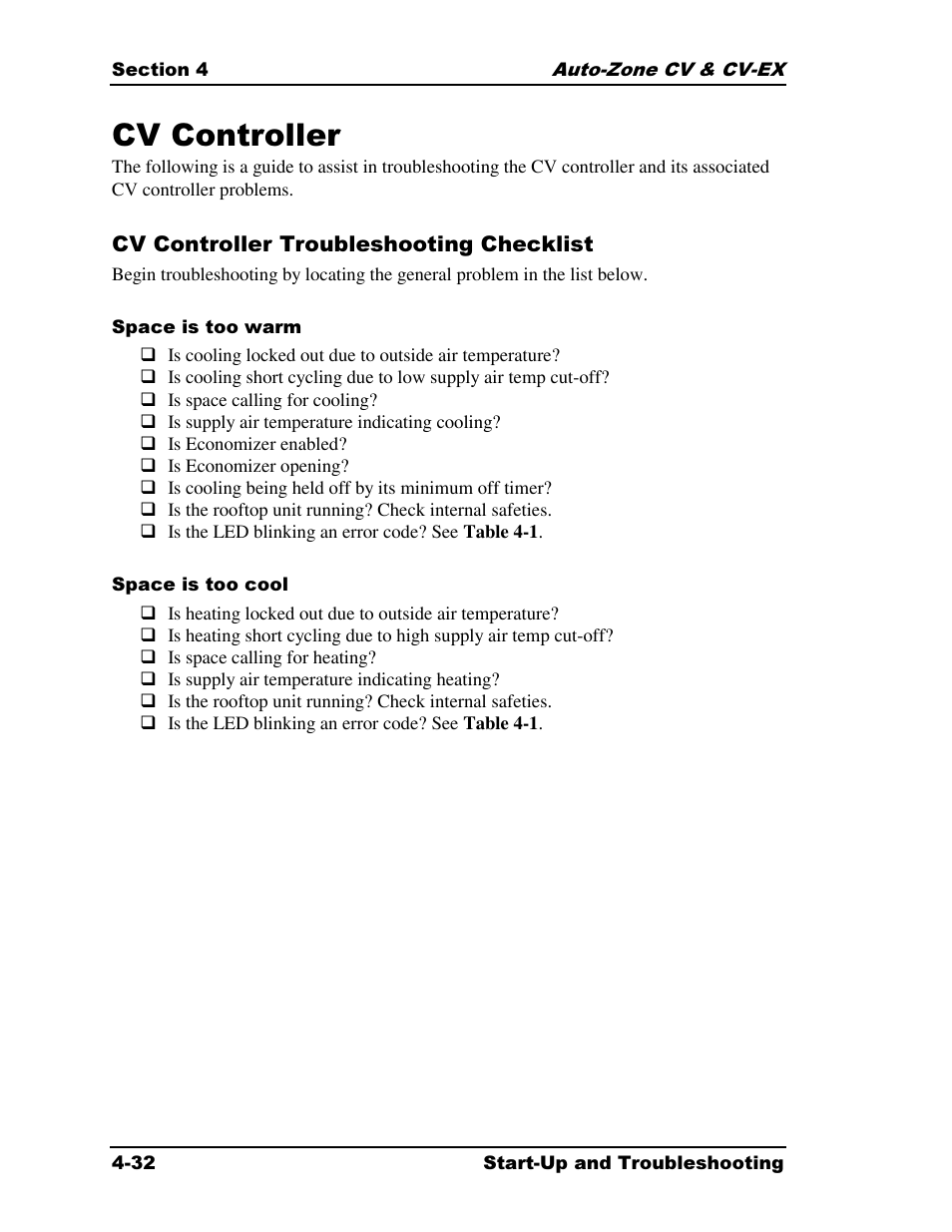 Cv controller | Auto-Zone Control Systems Auto-Zone CV & CV-EX Systems Installation & Operation (Version 01C) User Manual | Page 110 / 120