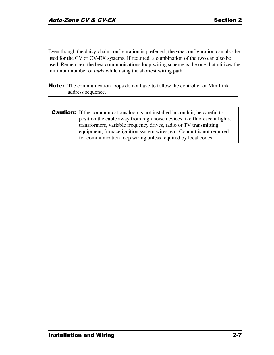 Auto-Zone Control Systems Auto-Zone CV & CV-EX Systems Installation & Operation (Version 01C) User Manual | Page 19 / 120