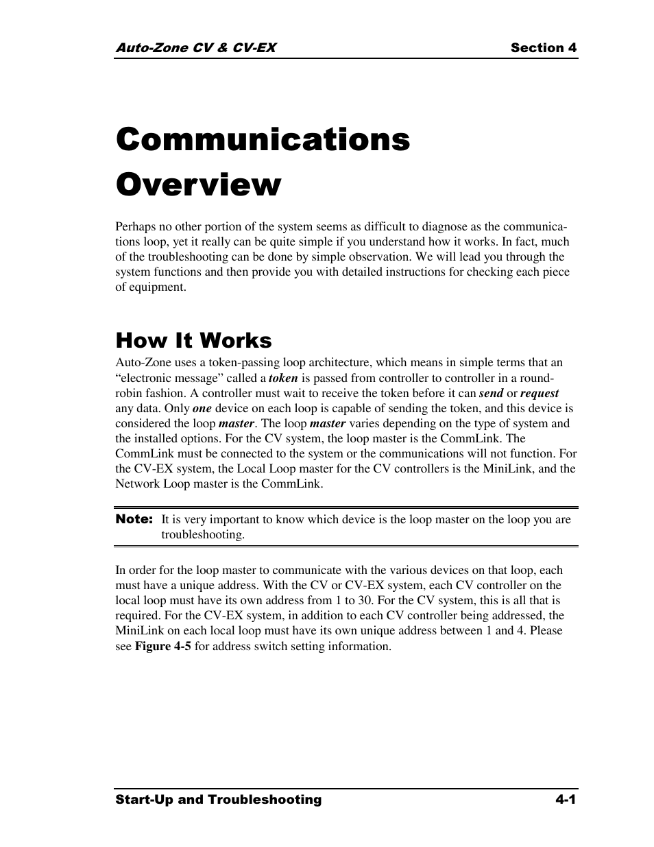 Communications overview, How it works | Auto-Zone Control Systems Auto-Zone CV & CV-EX Systems Installation & Operation (Version 01C) User Manual | Page 79 / 120