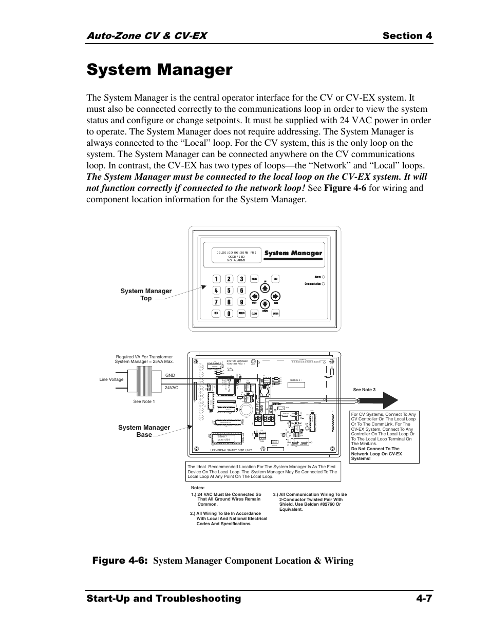 System manager, Ph il ip s, System manager top | System manager base | Auto-Zone Control Systems Auto-Zone CV & CV-EX Systems Installation & Operation (Version 01C) User Manual | Page 85 / 120