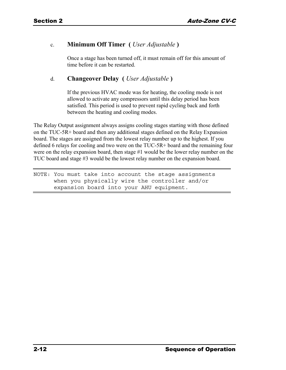 Auto-Zone Control Systems Auto-Zone CV-C Controller Installation Guide (Version 01A) User Manual | Page 22 / 42