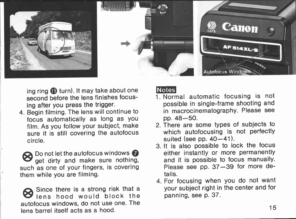 Canon AF514XL-S User Manual | Page 15 / 121