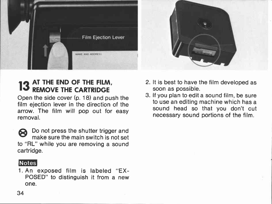 Check that the film is loaded pro­ perly | Canon AF514XL-S User Manual | Page 34 / 121