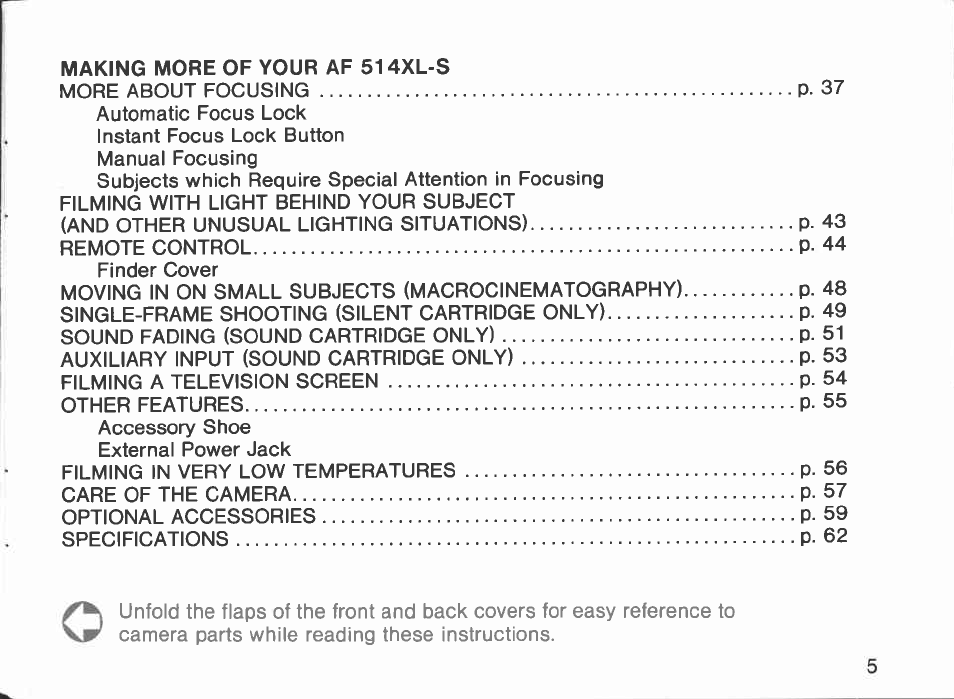 Canon AF514XL-S User Manual | Page 5 / 121