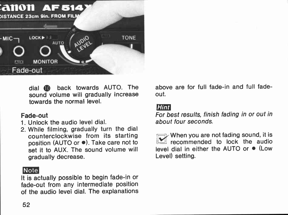 Canon AF514XL-S User Manual | Page 52 / 121