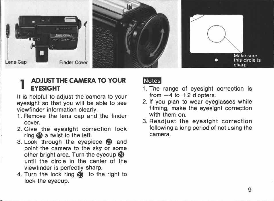 Simple steps for normal filming | Canon AF514XL-S User Manual | Page 9 / 121