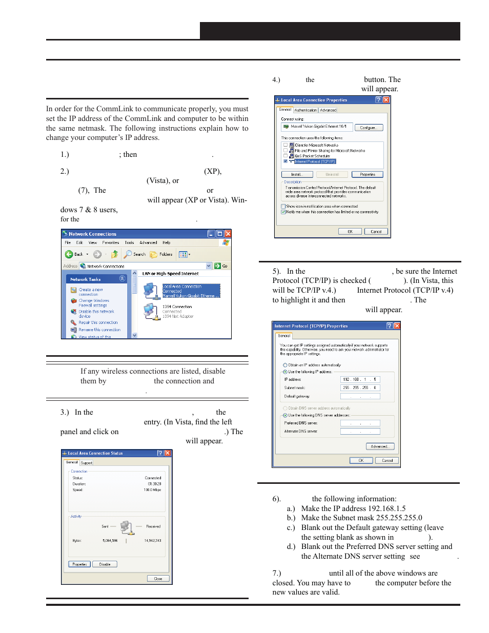 Ip module, Commlink confi guration | Auto-Zone Control Systems IP Module Kit Installation Guide for the IP Module Kit Used with CommLink IV & 5 (Version 01N) User Manual | Page 13 / 20