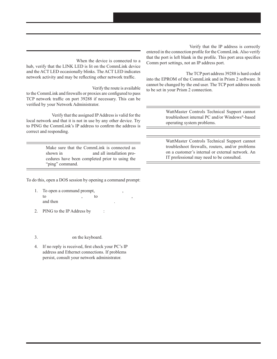 Ip module, Troubleshooting | Auto-Zone Control Systems IP Module Kit Installation Guide for the IP Module Kit Used with CommLink IV & 5 (Version 01N) User Manual | Page 19 / 20
