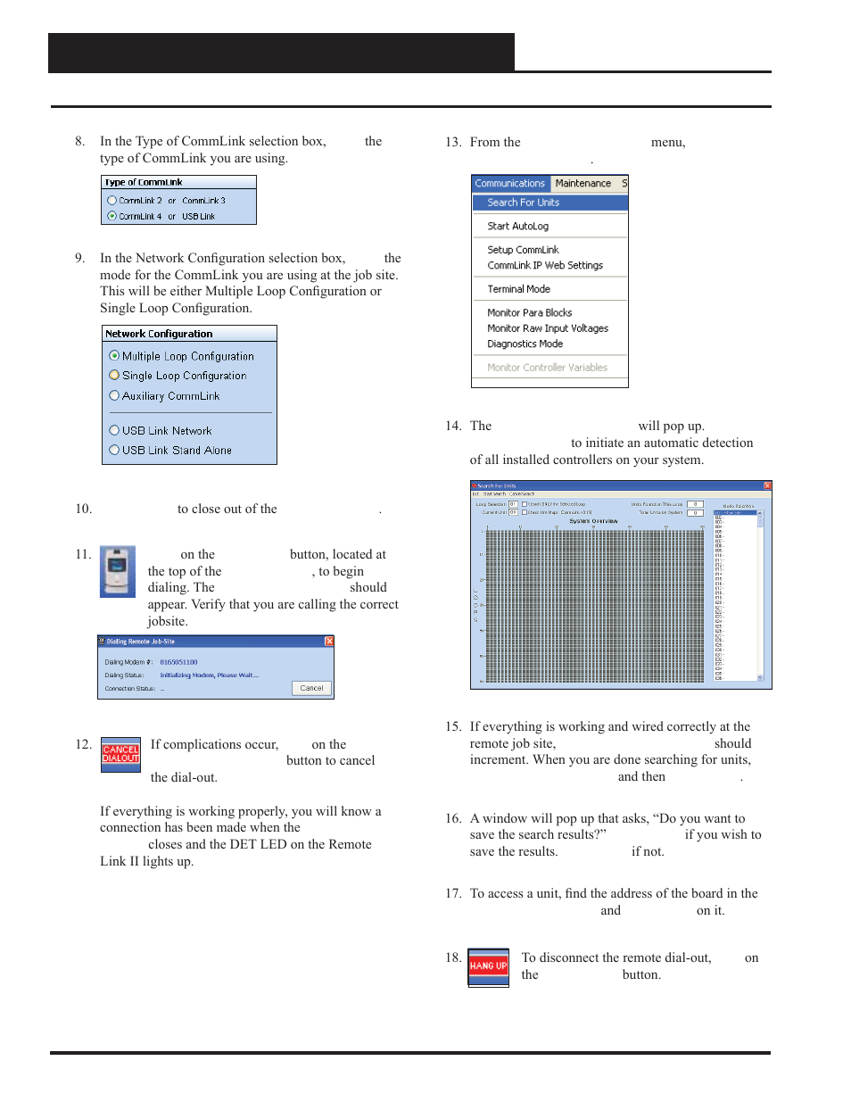 Remote link ii technical guide, Prism ii setup instructions for remote dial-out | Auto-Zone Control Systems Remote Link II Technical Guide, Installation Instructions for the Remote Link II Modem (Version 01C) User Manual | Page 14 / 20