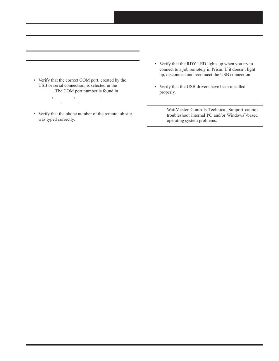 Remote link ii technical guide, Troubleshooting | Auto-Zone Control Systems Remote Link II Technical Guide, Installation Instructions for the Remote Link II Modem (Version 01C) User Manual | Page 17 / 20