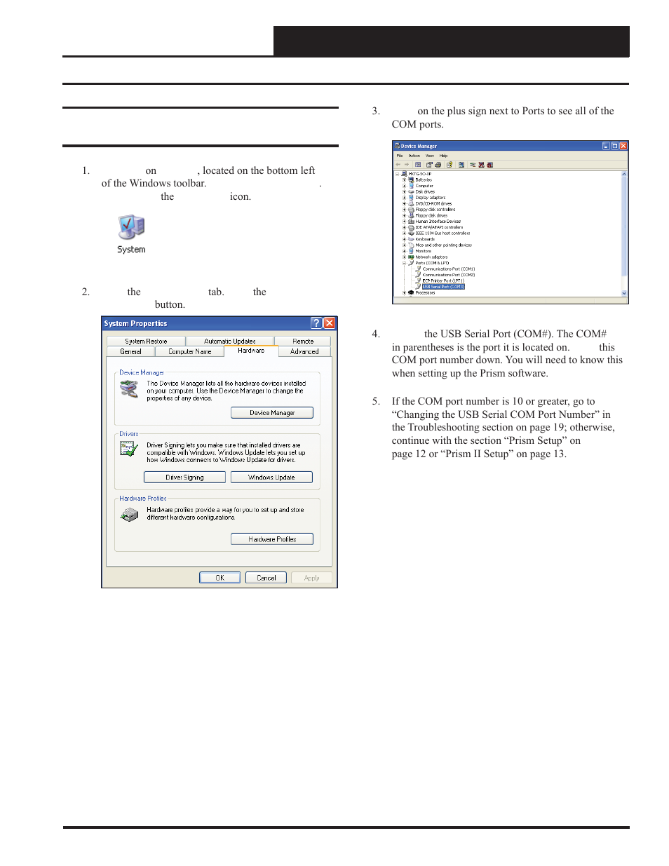 Remote link ii technical guide, Finding the com port number | Auto-Zone Control Systems Remote Link II Technical Guide, Installation Instructions for the Remote Link II Modem (Version 01C) User Manual | Page 9 / 20