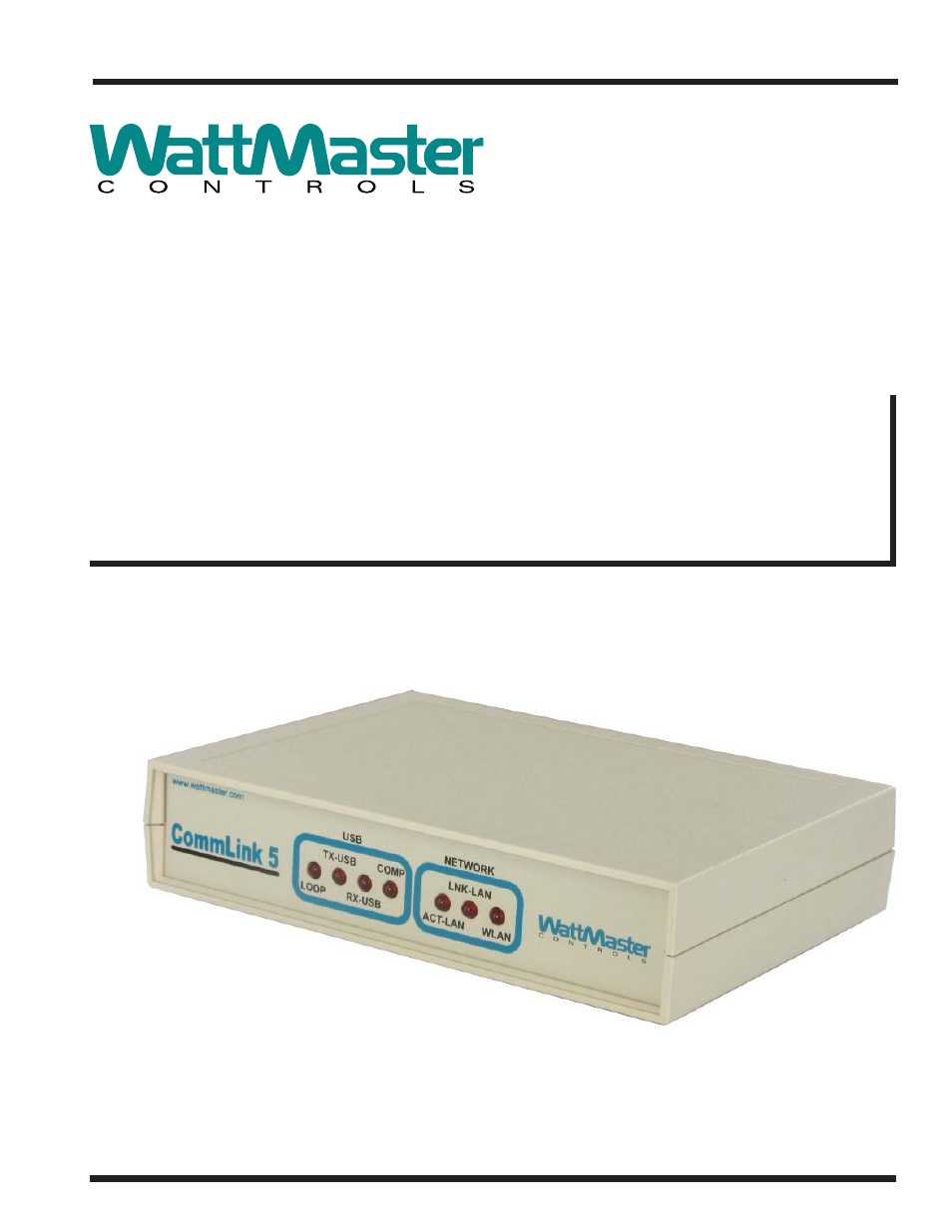 Auto-Zone Control Systems CommLink 5 Technical Guide, Installation Instructions for the CommLink 5 Communications Interface (Version 01G) User Manual | 16 pages