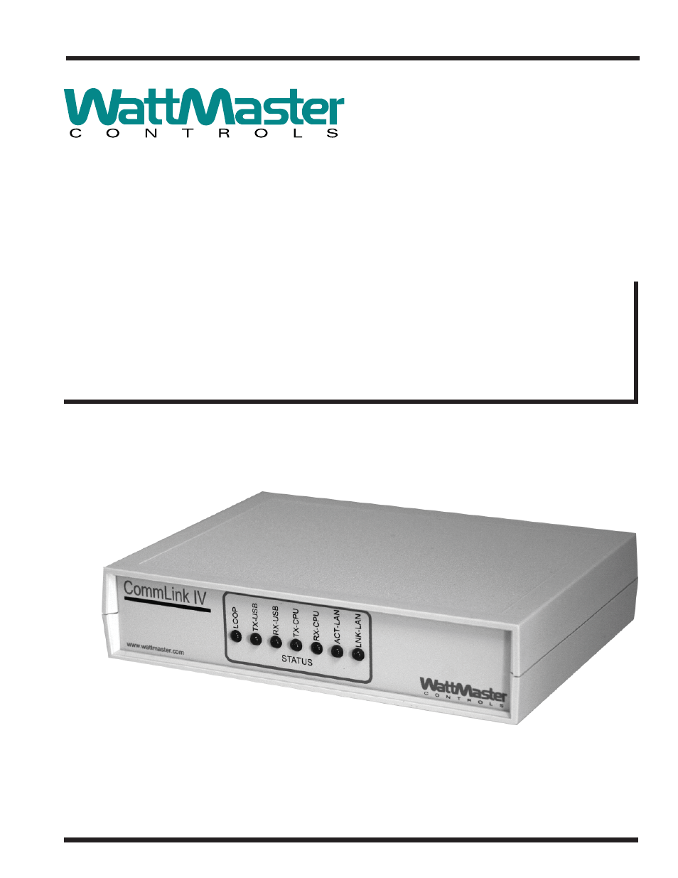Auto-Zone Control Systems CommLink IV Technical Guide, Installation Instructions for the CommLink IV Communications Interface (Version 01E) User Manual | 20 pages