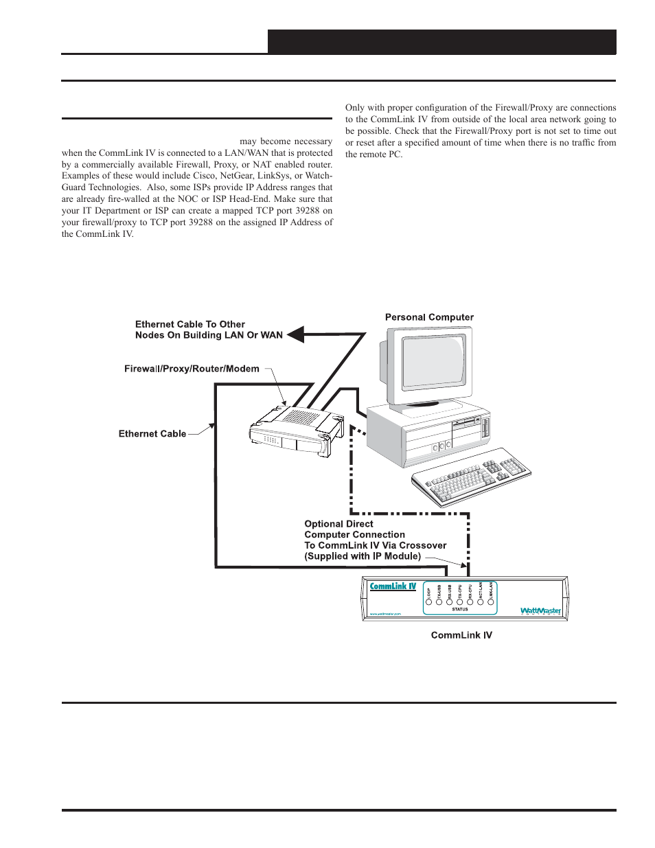 Connecting the network | Auto-Zone Control Systems CommLink IV Technical Guide, Installation Instructions for the CommLink IV Communications Interface (Version 01E) User Manual | Page 15 / 20