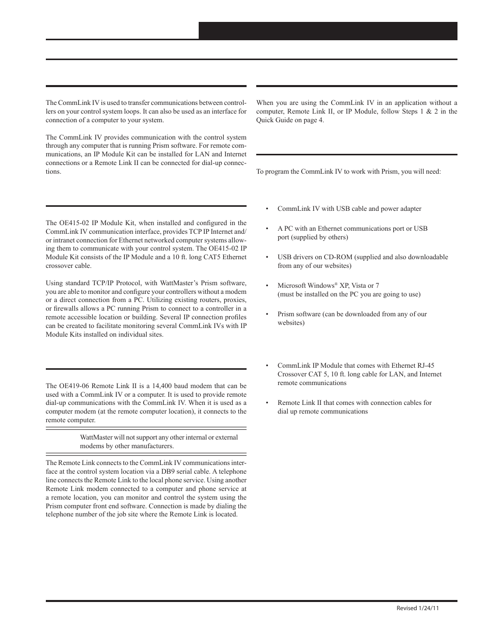General information | Auto-Zone Control Systems CommLink IV Technical Guide, Installation Instructions for the CommLink IV Communications Interface (Version 01E) User Manual | Page 3 / 20
