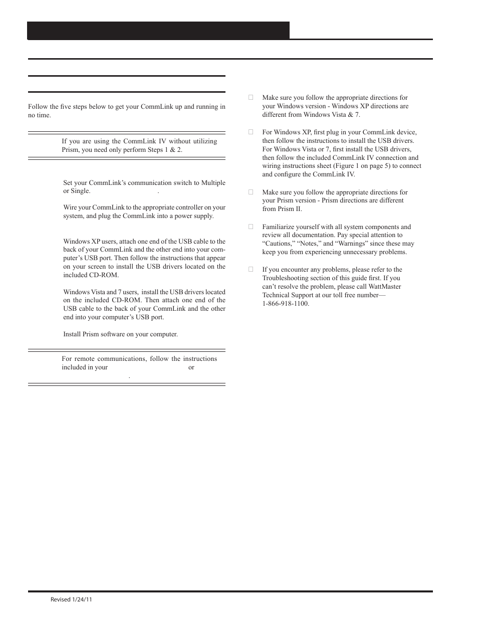 Quick guide, Commlink iv technical guide 4 operator interface | Auto-Zone Control Systems CommLink IV Technical Guide, Installation Instructions for the CommLink IV Communications Interface (Version 01E) User Manual | Page 4 / 20