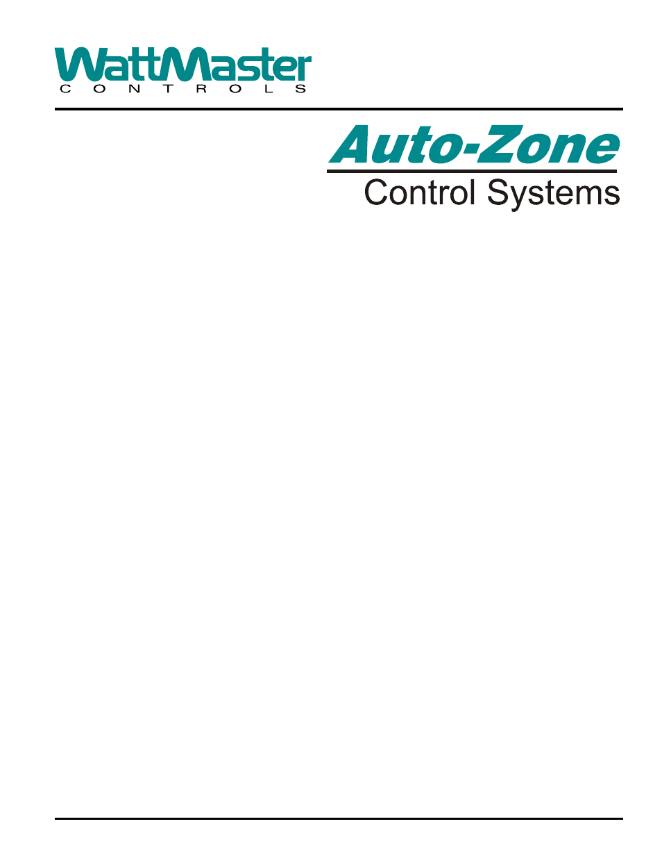 Auto-Zone Control Systems Auto-Zone Basic Systems Installation & Operation (Version 02C) User Manual | 150 pages