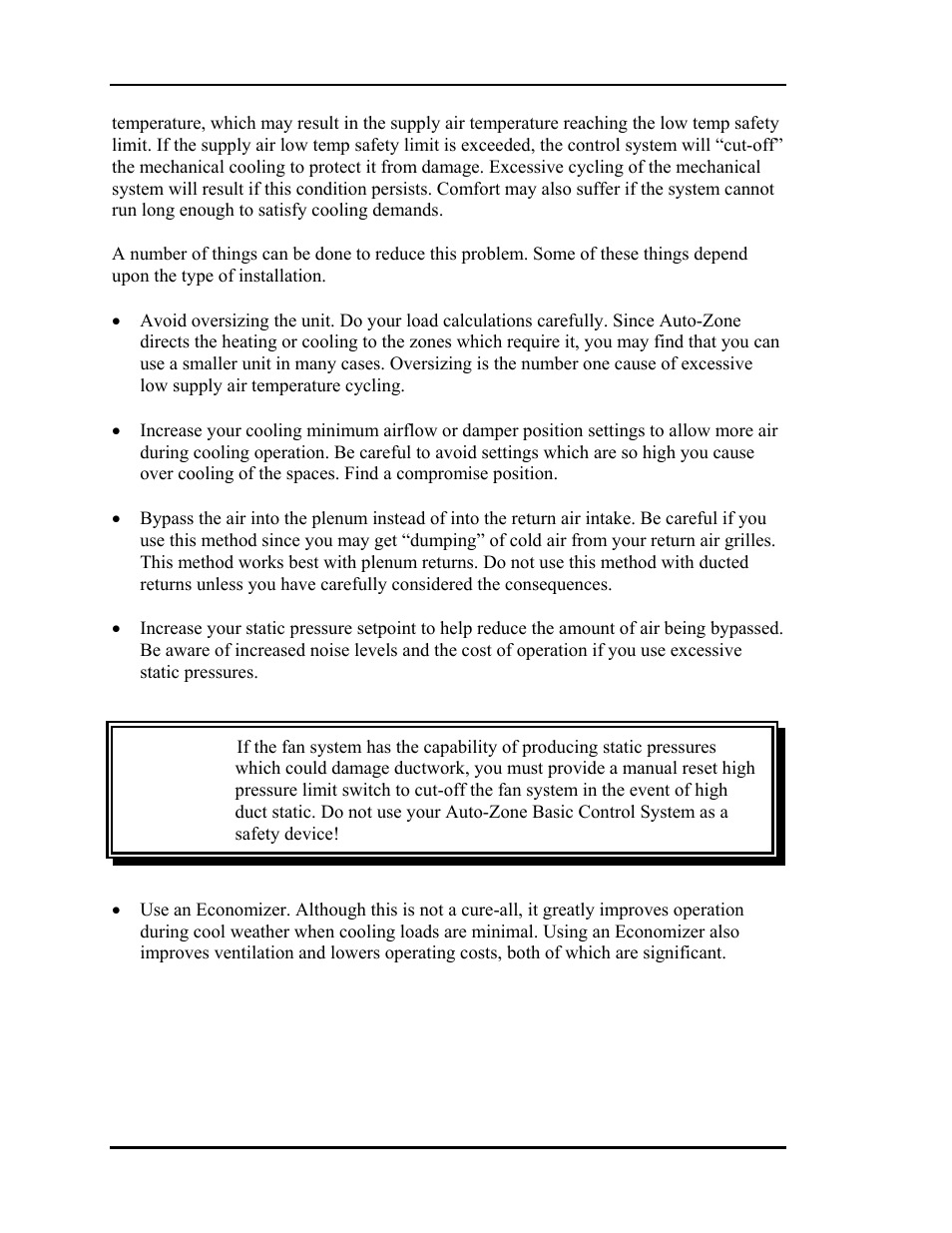 Auto-Zone Control Systems Auto-Zone Basic Systems Installation & Operation (Version 02C) User Manual | Page 12 / 150