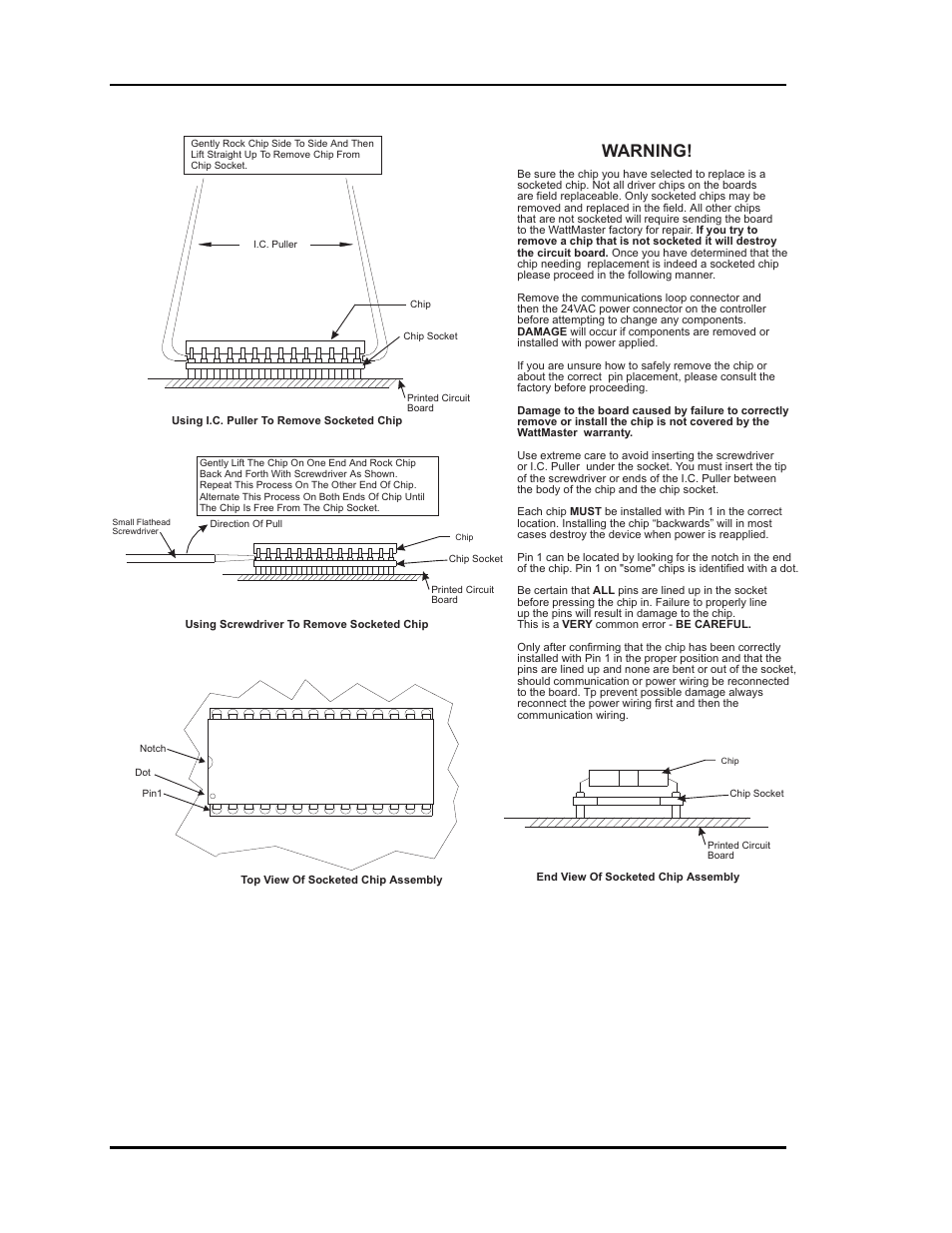 Auto-zone basic, Warning | Auto-Zone Control Systems Auto-Zone Basic Systems Installation & Operation (Version 02C) User Manual | Page 144 / 150