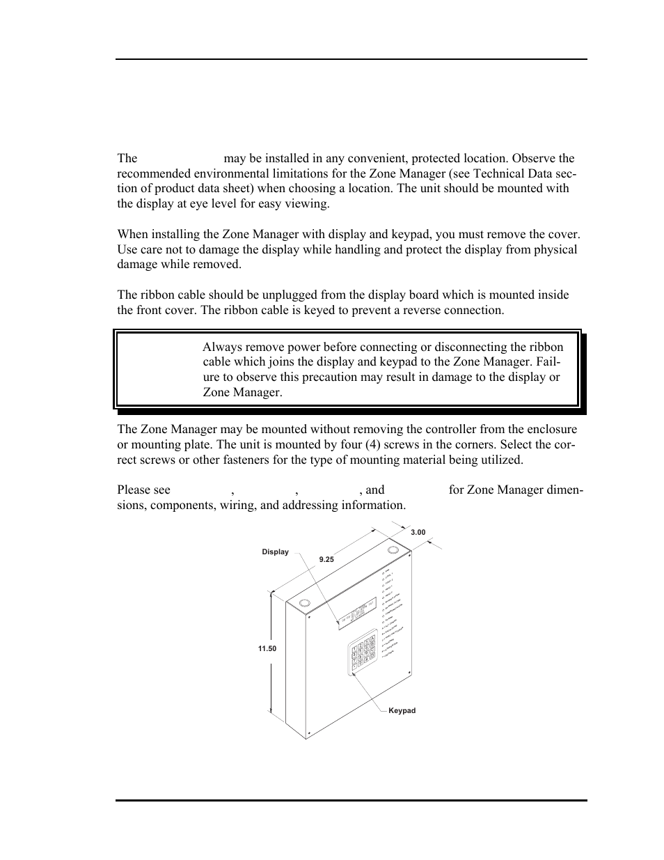 Zone manager, Warning, Auto-zone basic | Auto-Zone Control Systems Auto-Zone Basic Systems Installation & Operation (Version 02C) User Manual | Page 33 / 150