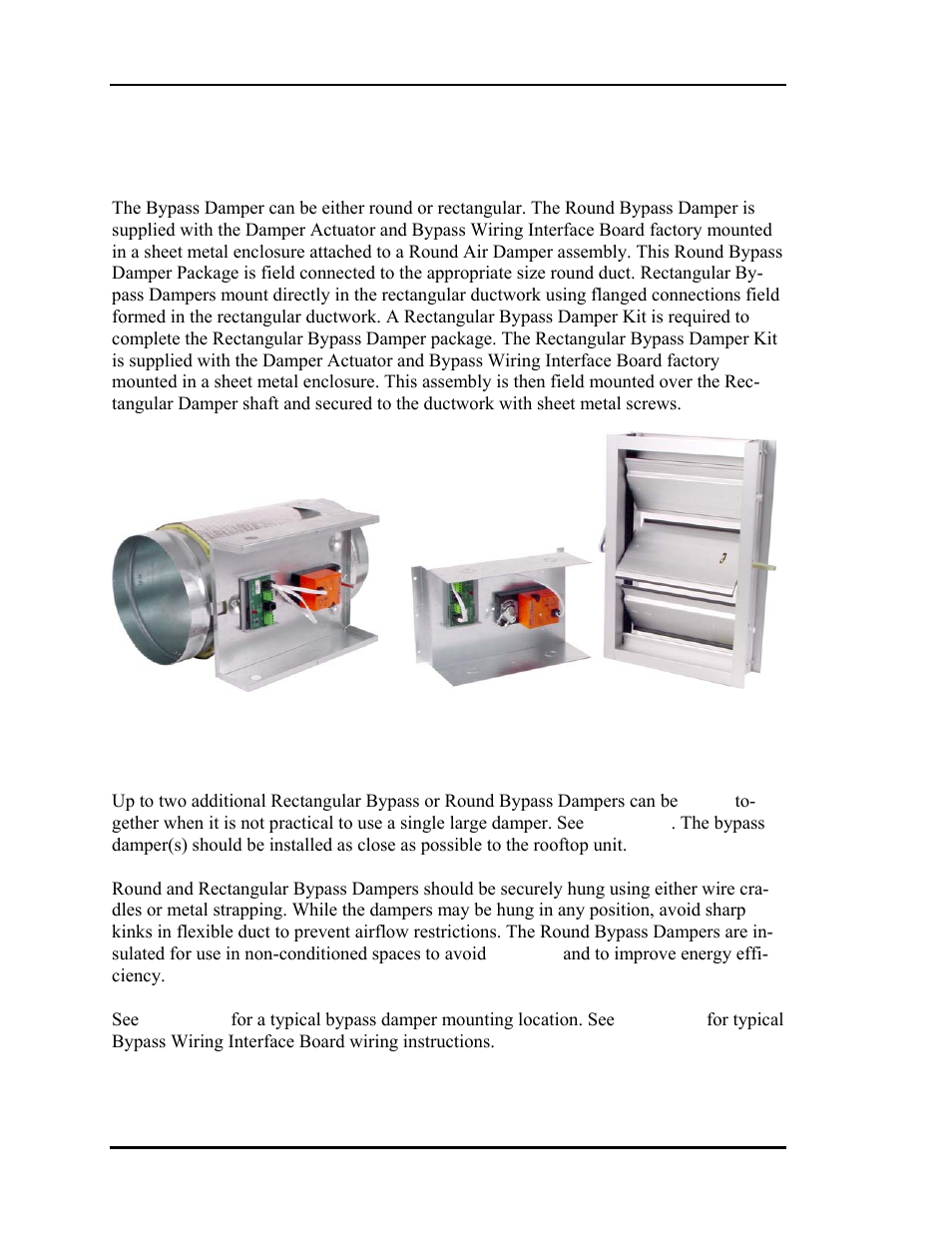 Bypass dampers | Auto-Zone Control Systems Auto-Zone Basic Systems Installation & Operation (Version 02C) User Manual | Page 40 / 150