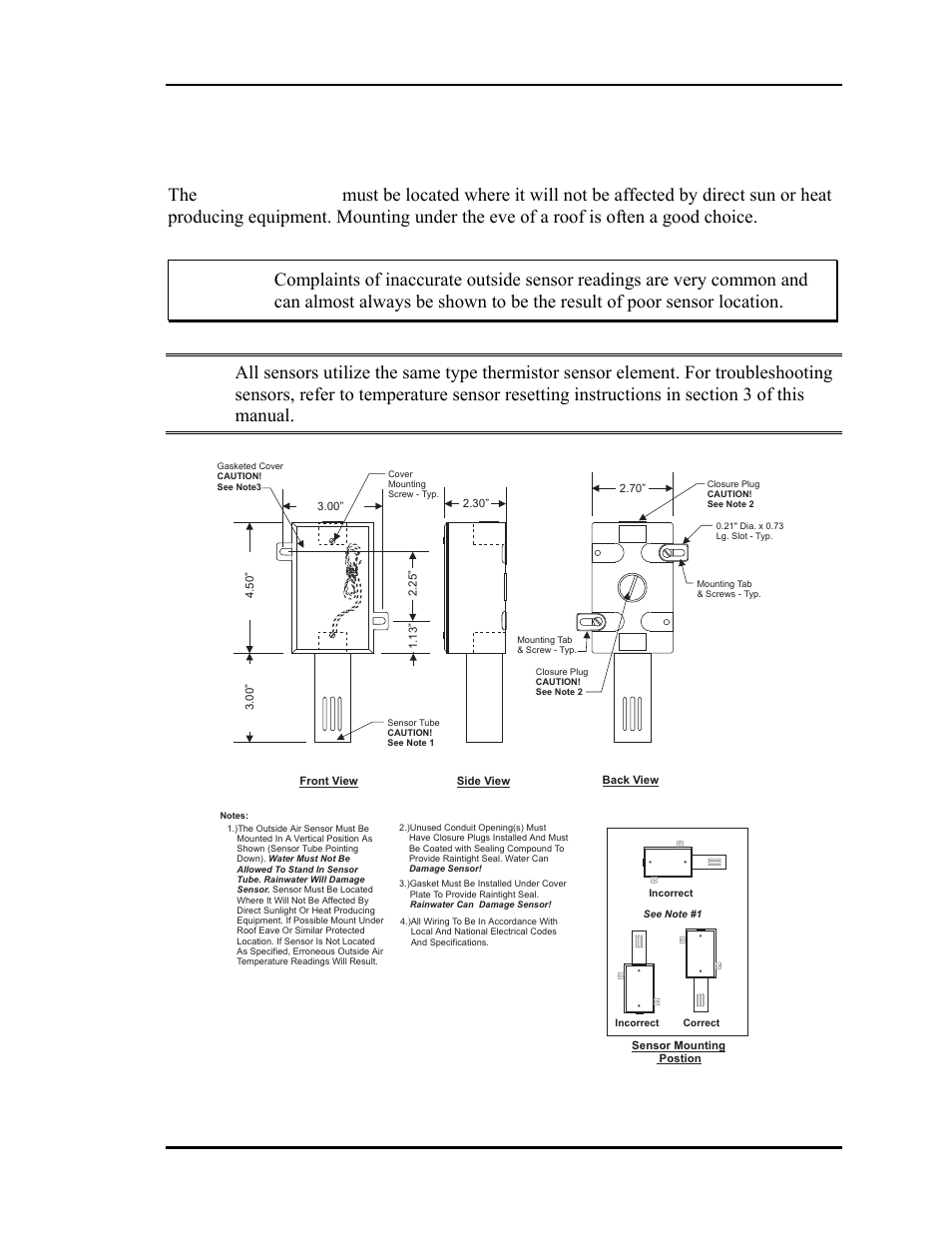 Outside air temperature sensor, Auto-zone basic | Auto-Zone Control Systems Auto-Zone Basic Systems Installation & Operation (Version 02C) User Manual | Page 55 / 150