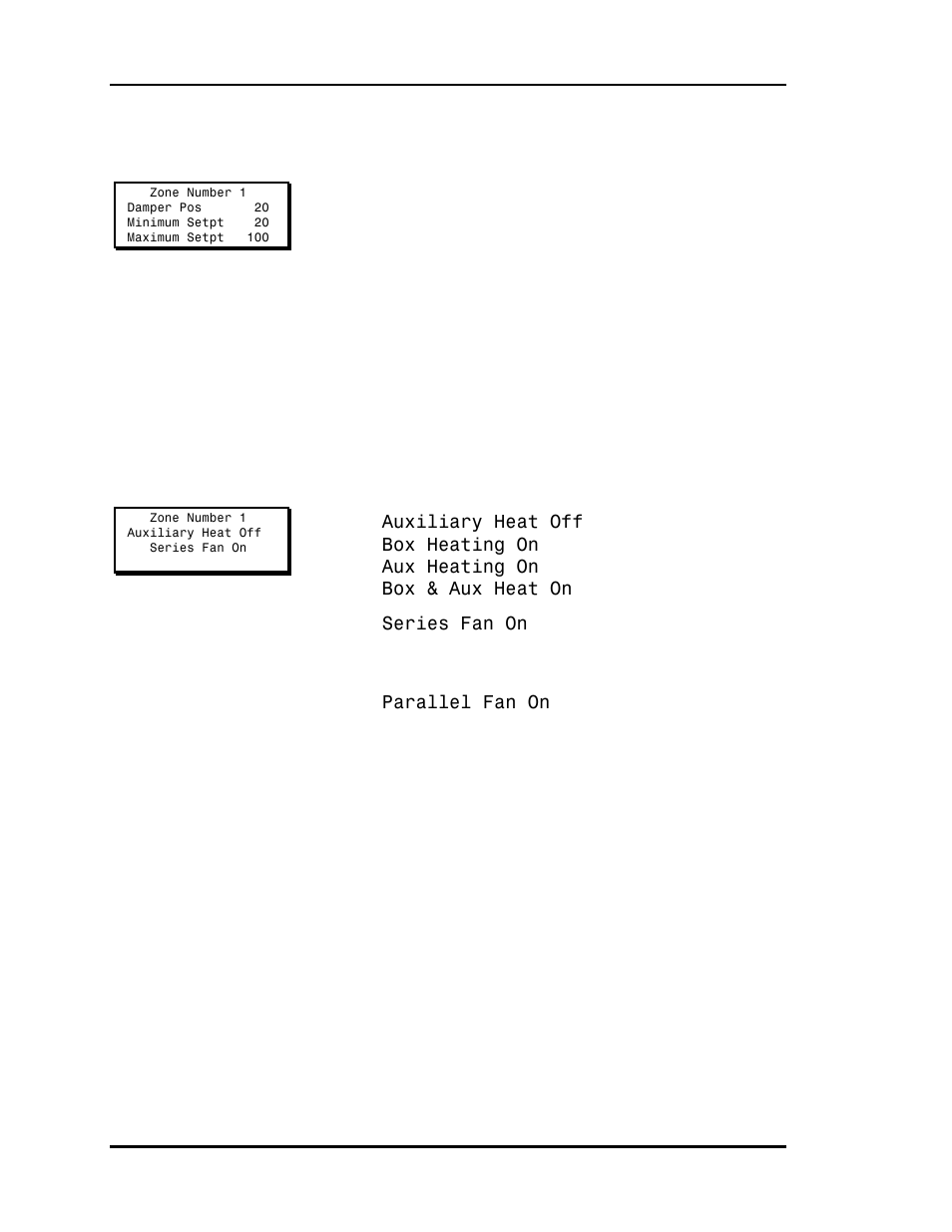 Status screen #3, Status screen #4 | Auto-Zone Control Systems Auto-Zone Basic Systems Installation & Operation (Version 02C) User Manual | Page 72 / 150