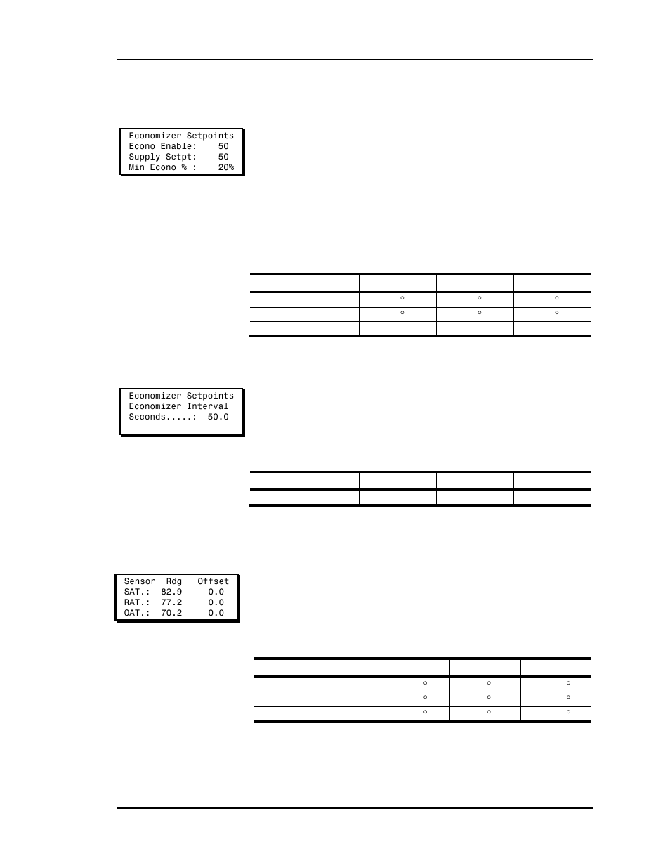 Setpoint screen #6, Setpoint screen #7, Setpoint screen #8 | Auto-zone basic | Auto-Zone Control Systems Auto-Zone Basic Systems Installation & Operation (Version 02C) User Manual | Page 87 / 150