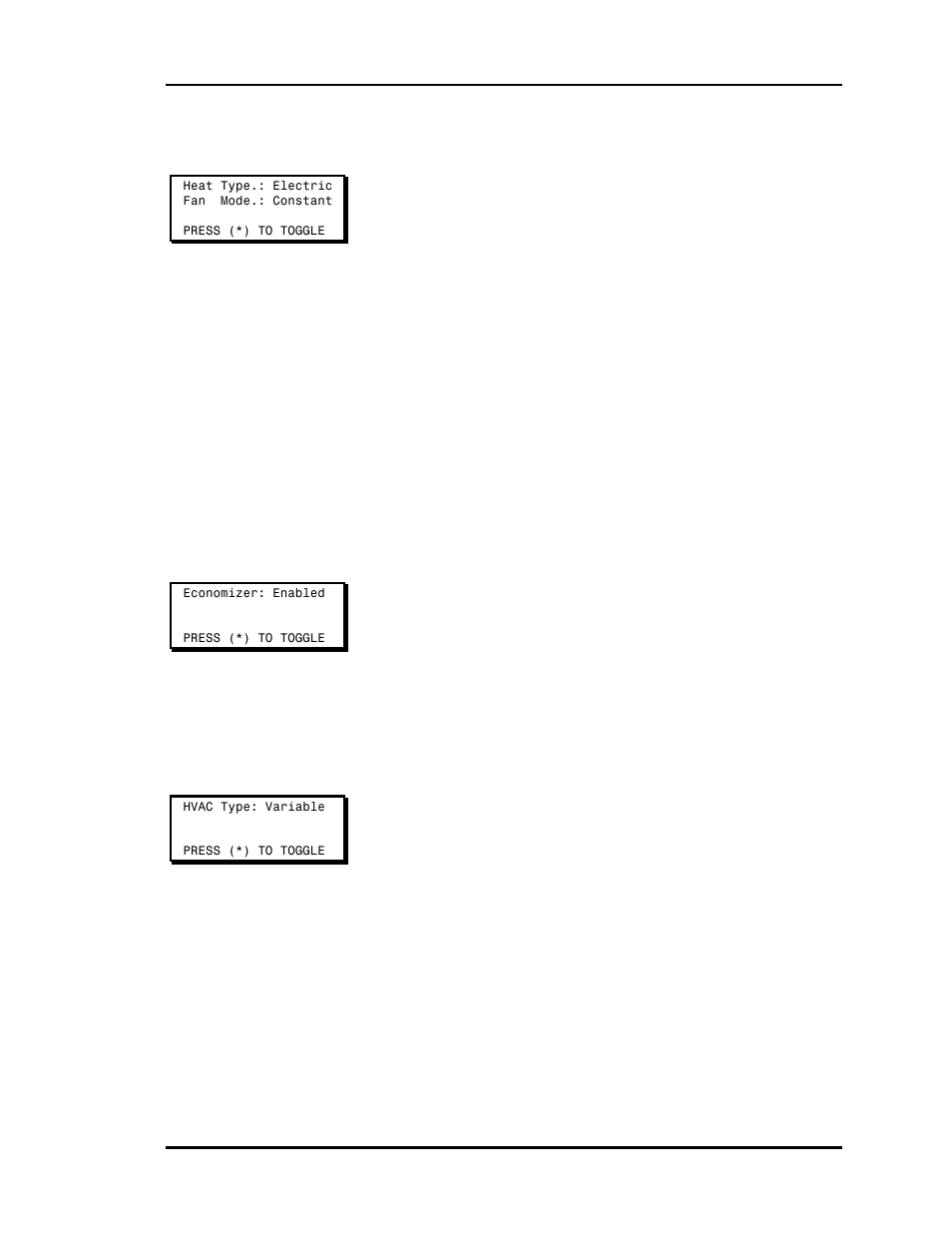 Configuration screen #2, Configuration screen #3, Configuration screen #4 | Auto-Zone Control Systems Auto-Zone Basic Systems Installation & Operation (Version 02C) User Manual | Page 89 / 150