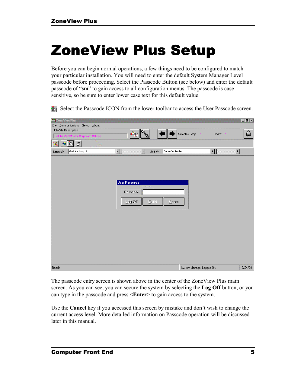 Zoneview plus setup | Auto-Zone Control Systems ZoneView Plus Software Manual (Version 01C) User Manual | Page 11 / 62