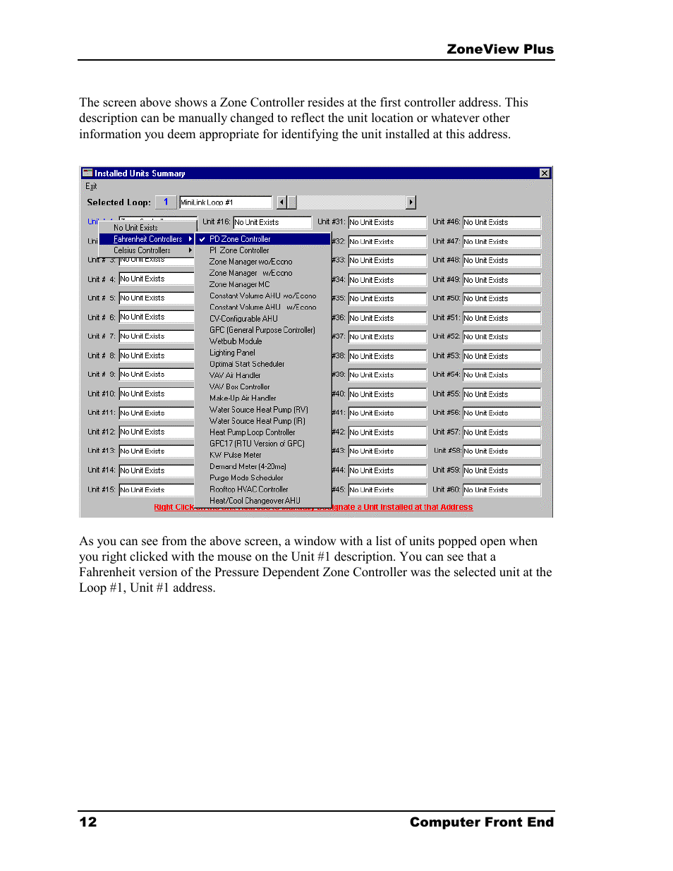 Auto-Zone Control Systems ZoneView Plus Software Manual (Version 01C) User Manual | Page 18 / 62