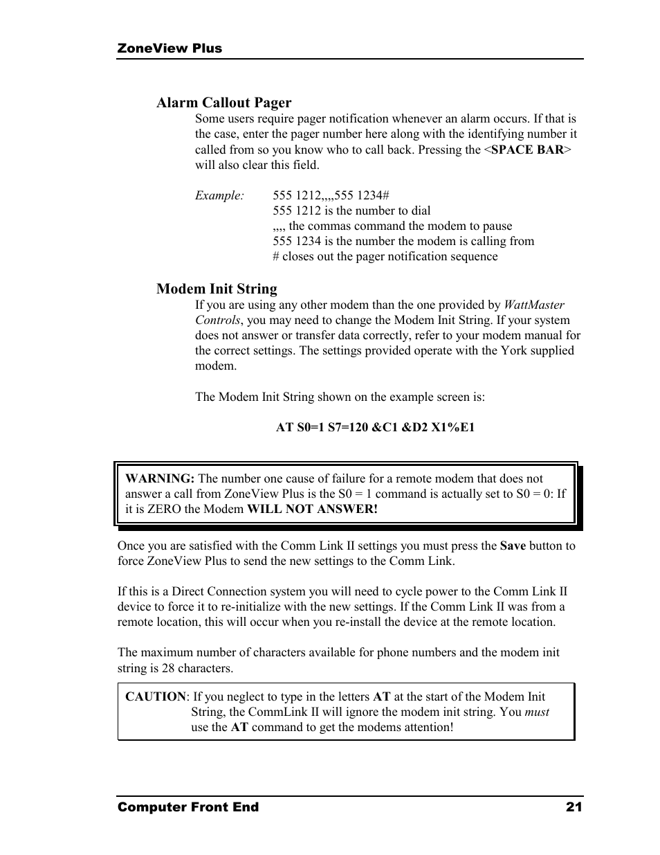 Auto-Zone Control Systems ZoneView Plus Software Manual (Version 01C) User Manual | Page 27 / 62