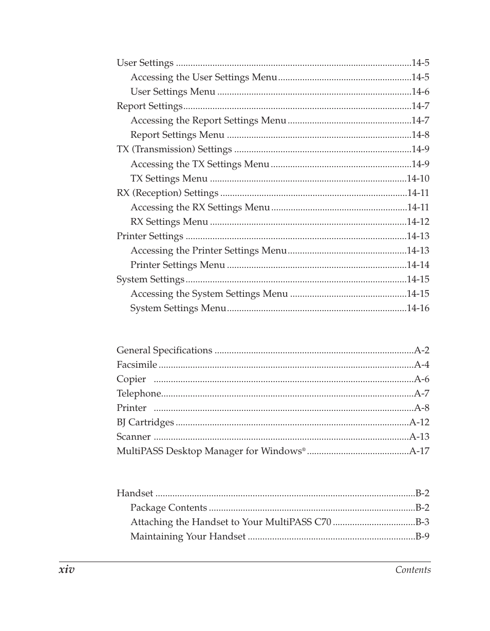 Canon C70 User Manual | Page 14 / 421