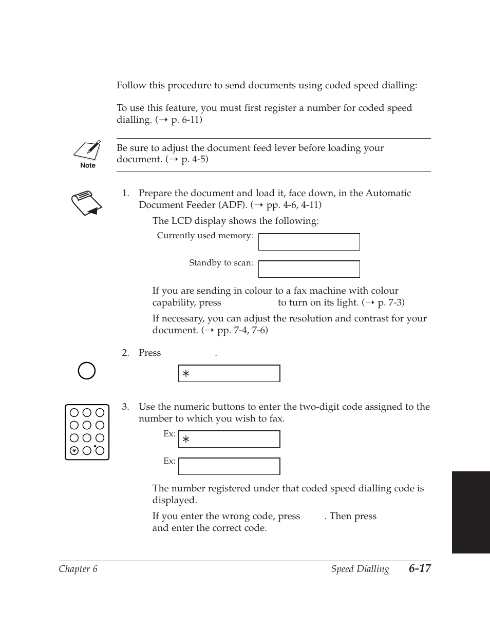 Using coded speed dialling | Canon C70 User Manual | Page 163 / 421