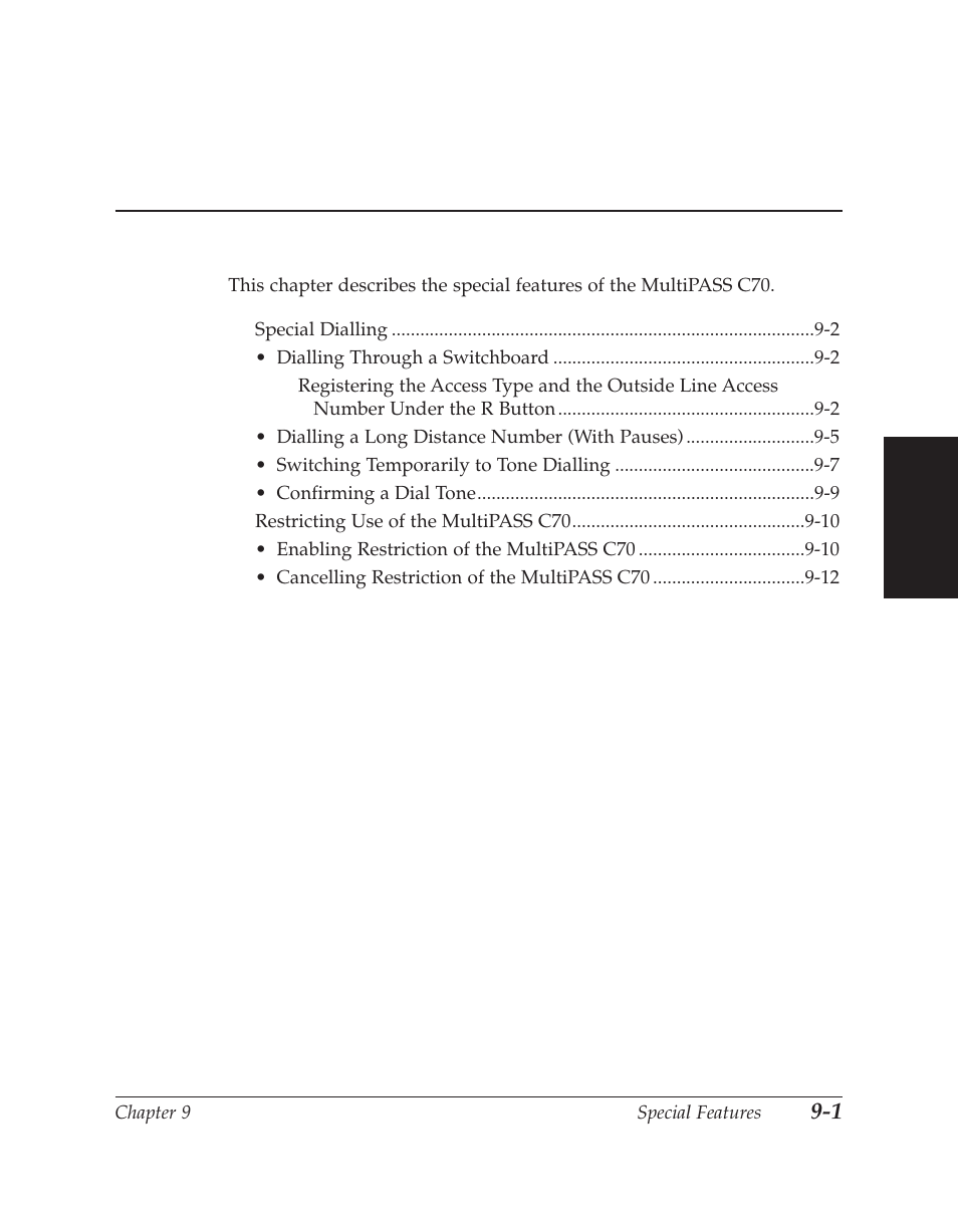 Chapter 9 special features | Canon C70 User Manual | Page 243 / 421