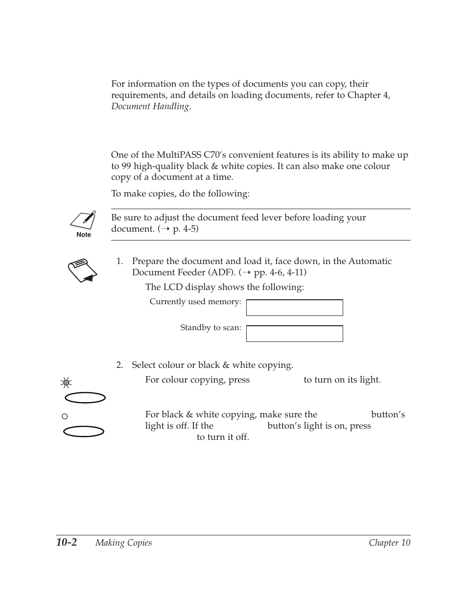 Documents you can copy, Copying documents | Canon C70 User Manual | Page 258 / 421