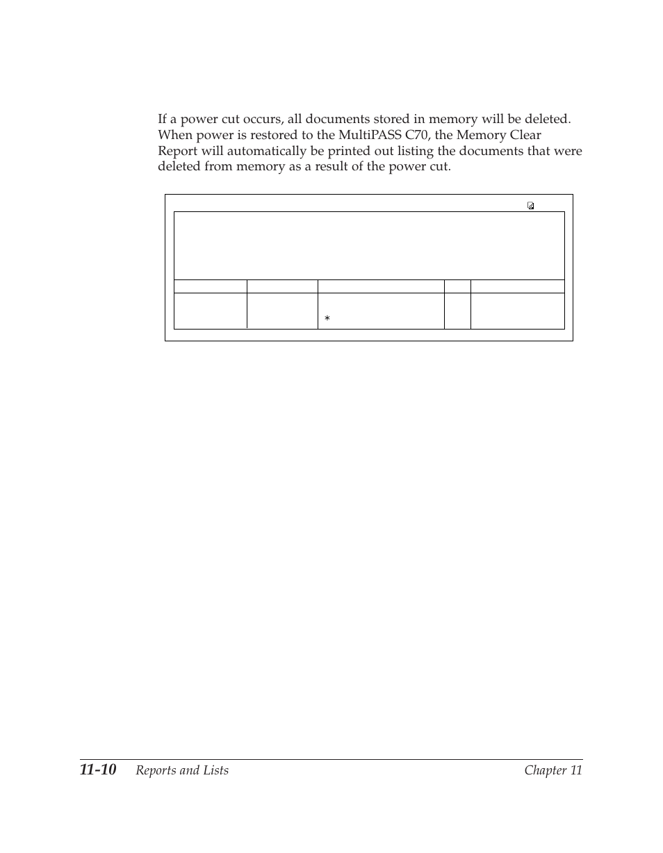 Reports and lists chapter 11 | Canon C70 User Manual | Page 274 / 421
