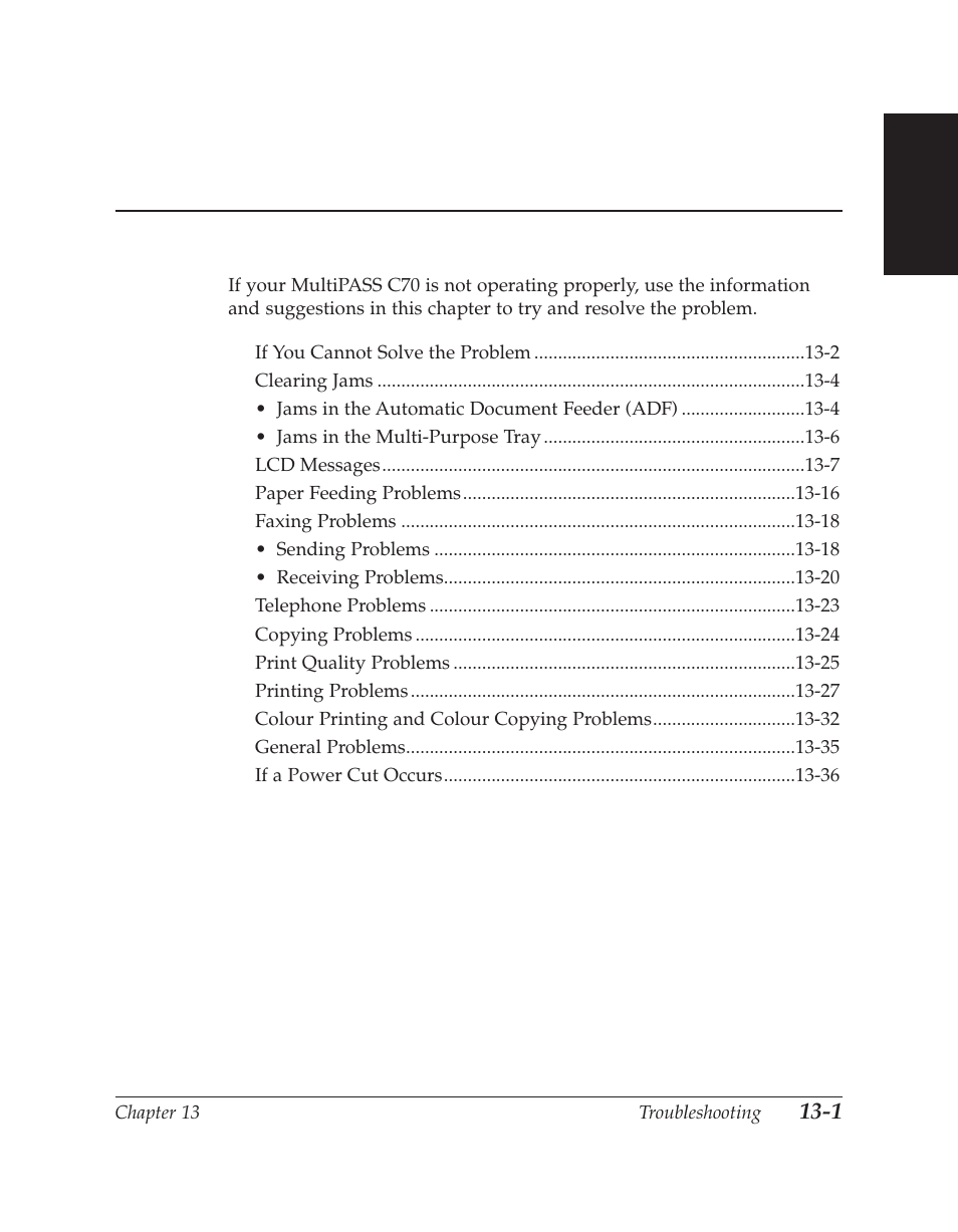 Chapter 13 troubleshooting | Canon C70 User Manual | Page 309 / 421