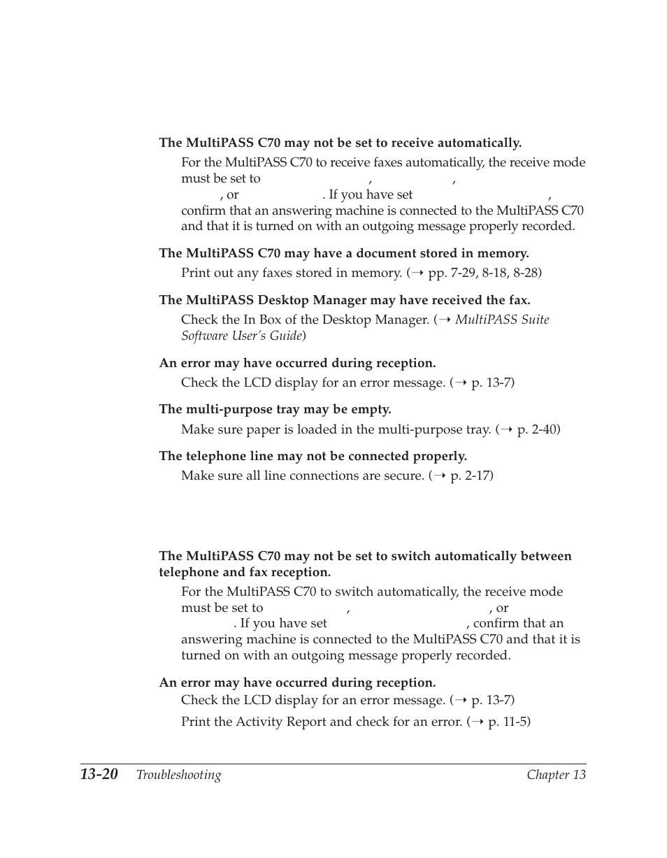 Receiving problems | Canon C70 User Manual | Page 328 / 421