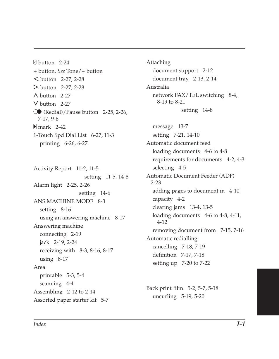 Index | Canon C70 User Manual | Page 403 / 421