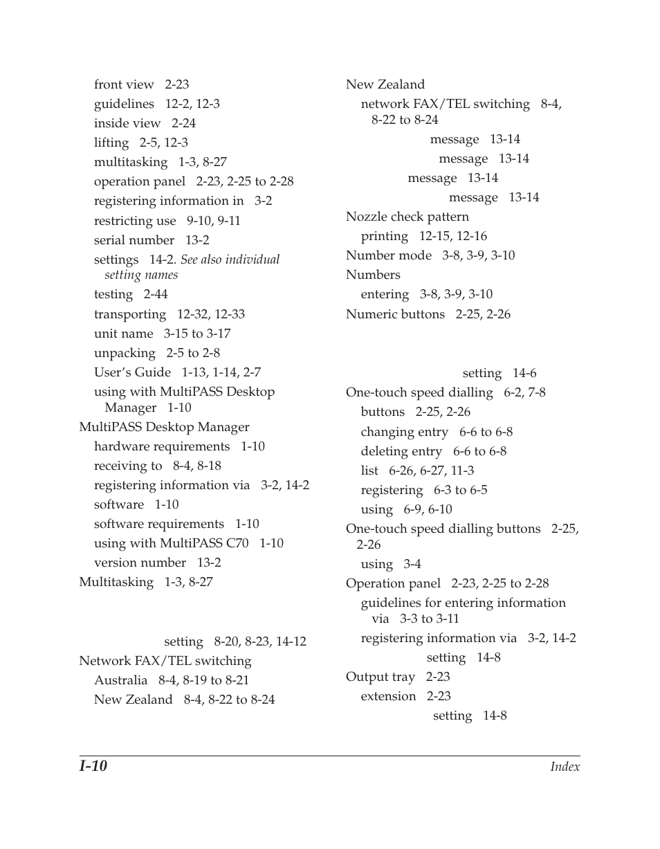 I-10 | Canon C70 User Manual | Page 412 / 421