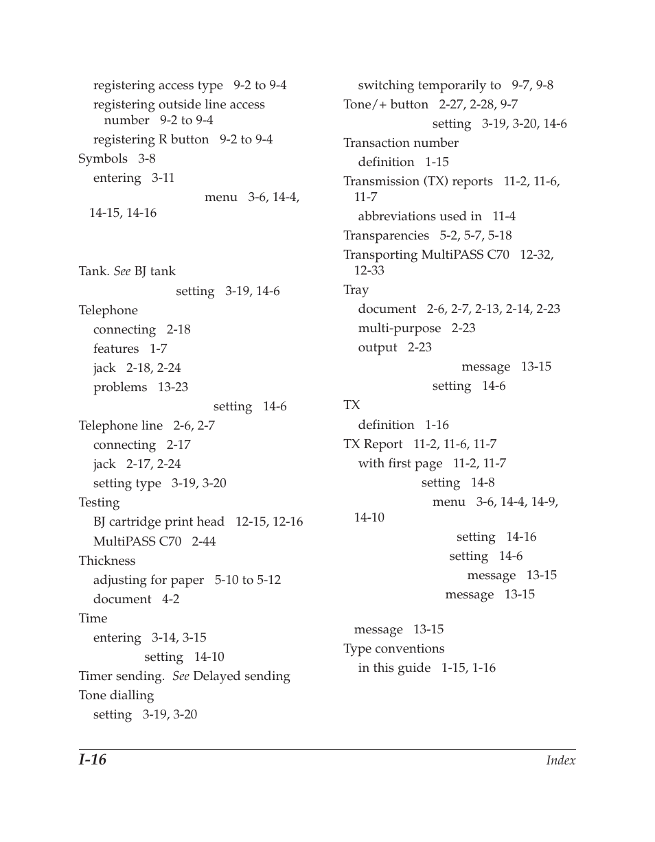 I-16 | Canon C70 User Manual | Page 418 / 421