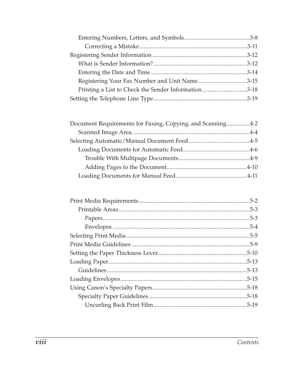 Viii | Canon C70 User Manual | Page 8 / 421