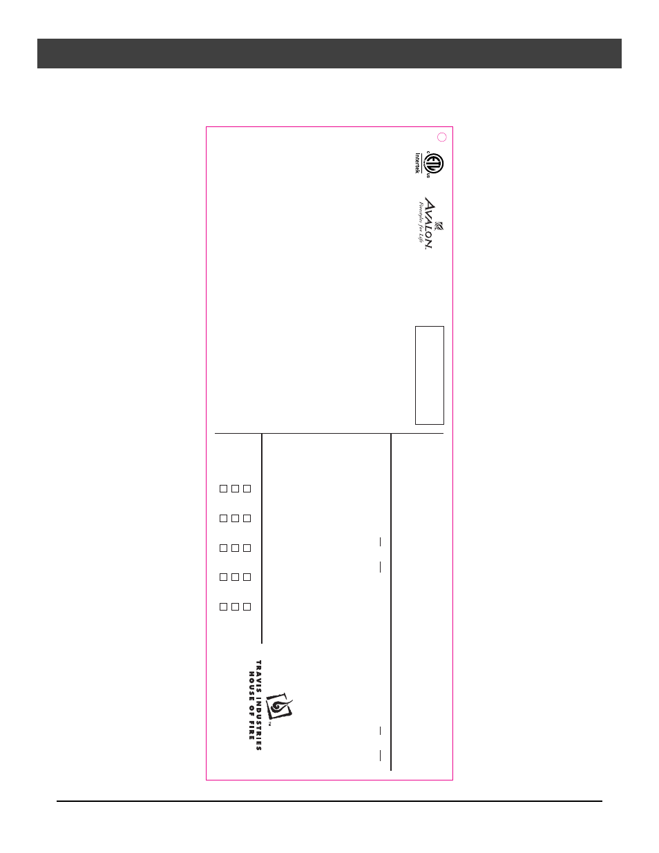 Safety label, Cypress gs, Caution | Avalon Firestyles Cypress User Manual | Page 37 / 58