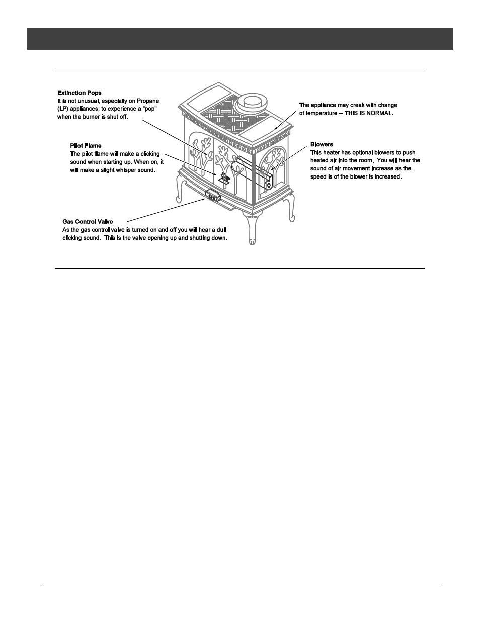 Normal operating sounds, Normal operating odors, Operation | Avalon Firestyles Tree of Life User Manual | Page 34 / 58