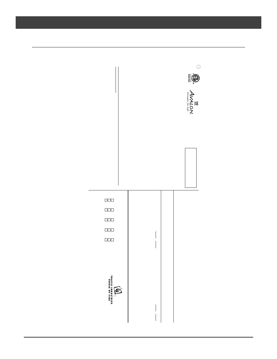 Safety label, Caution | Avalon Firestyles Tree of Life User Manual | Page 38 / 58